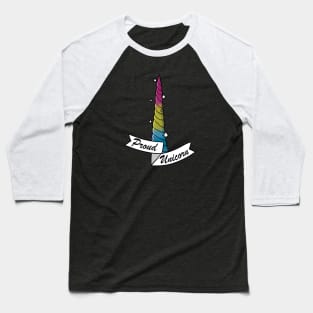 Proud Unicorn - Pansexual Baseball T-Shirt